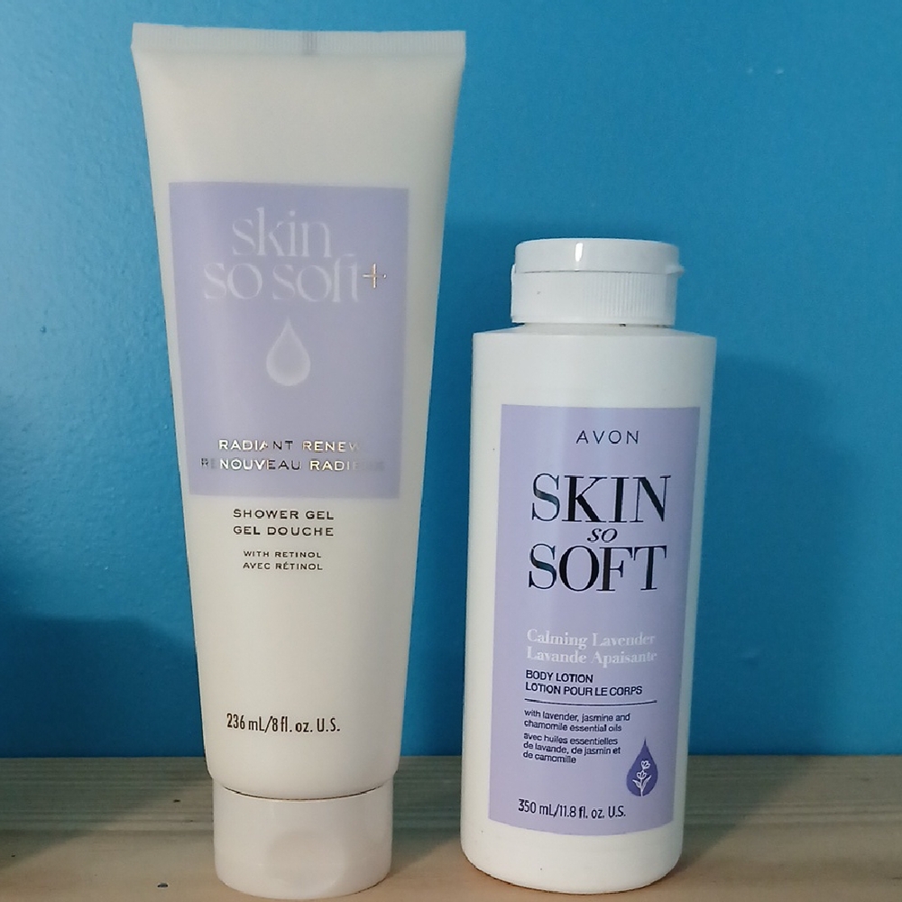 2/25 💕Avon Skin So Soft Radiant Renew & Calming Lavendar Lotion